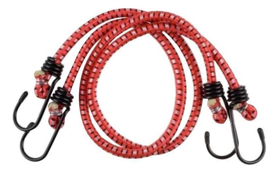 Шнур STAYER крепежный резиновый, со стальными крюками 2шт