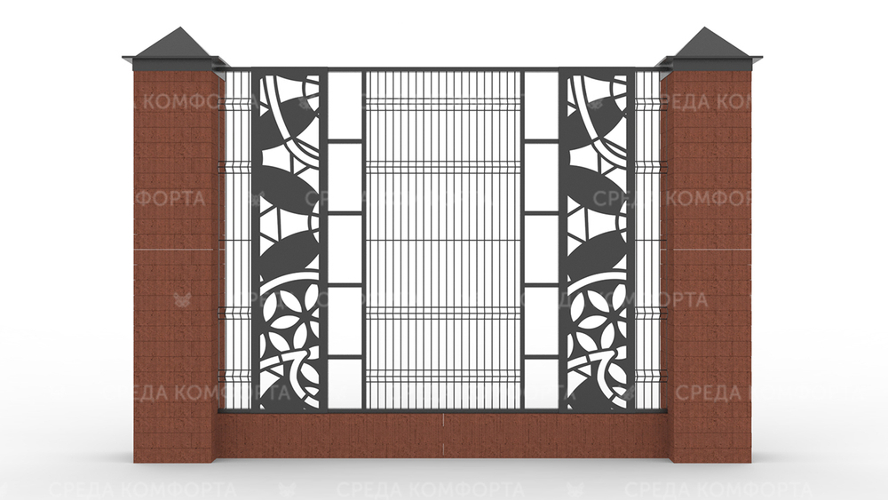 Забор 3Д ZBR0086