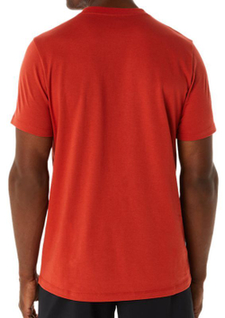 Футболка мужская теннисная Asics Big Logo Tee - spice latte/performance black