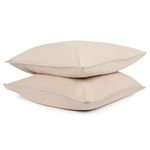 Набор из двух наволочек бежевого цвета из органического стираного хлопка из коллекции essential, 70х70 см