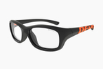 Спортивные очки с диоптриями Demetz Softness R / Matte Black / Matte Orange Colorless Cat.0