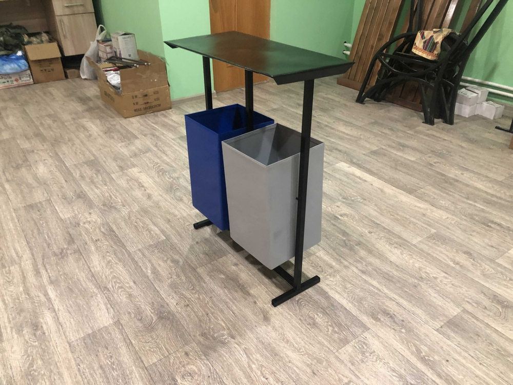 Урна "Два бака с крышей" 20 литров