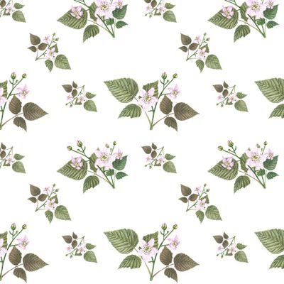 Реалистичные цветы и листья