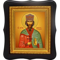 Ашот I Куропалат святой благоверный. Икона на холсте.