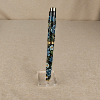 Коллекционная ручка Parker "Ромашки с васильками"-2 с ручной росписью в футляре