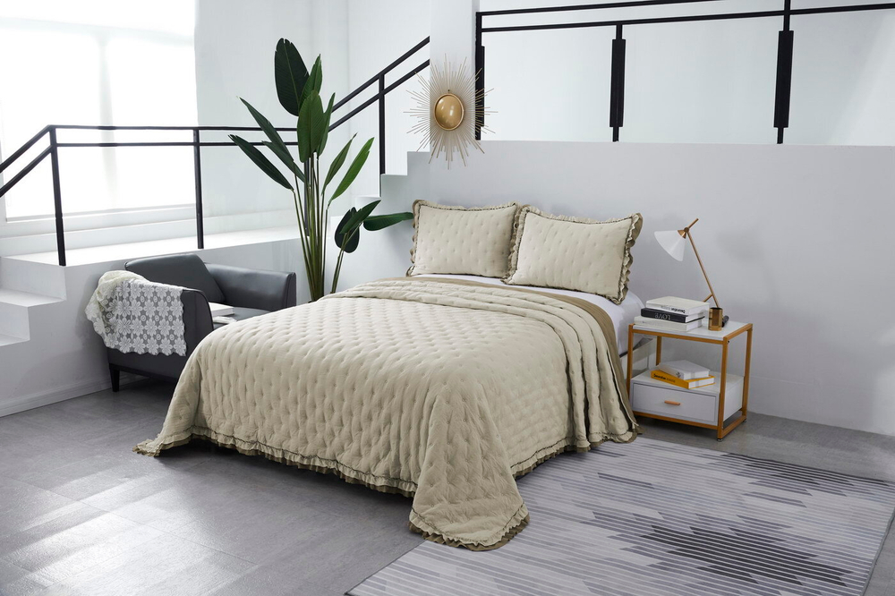 Покрывало 230x250 Sofi De MarkO Элизабет №12 бежевое