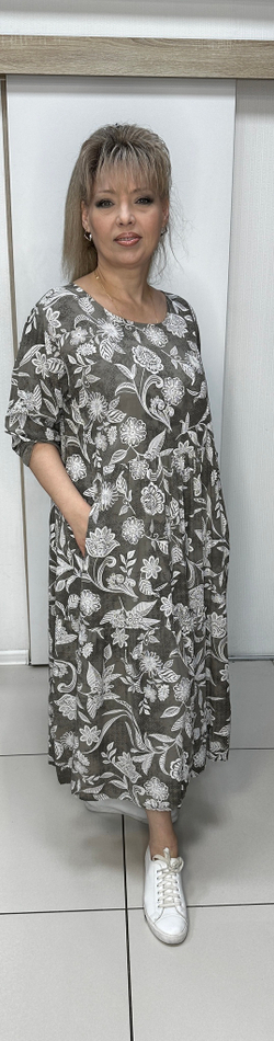 Летнее вискозное итальянское платье