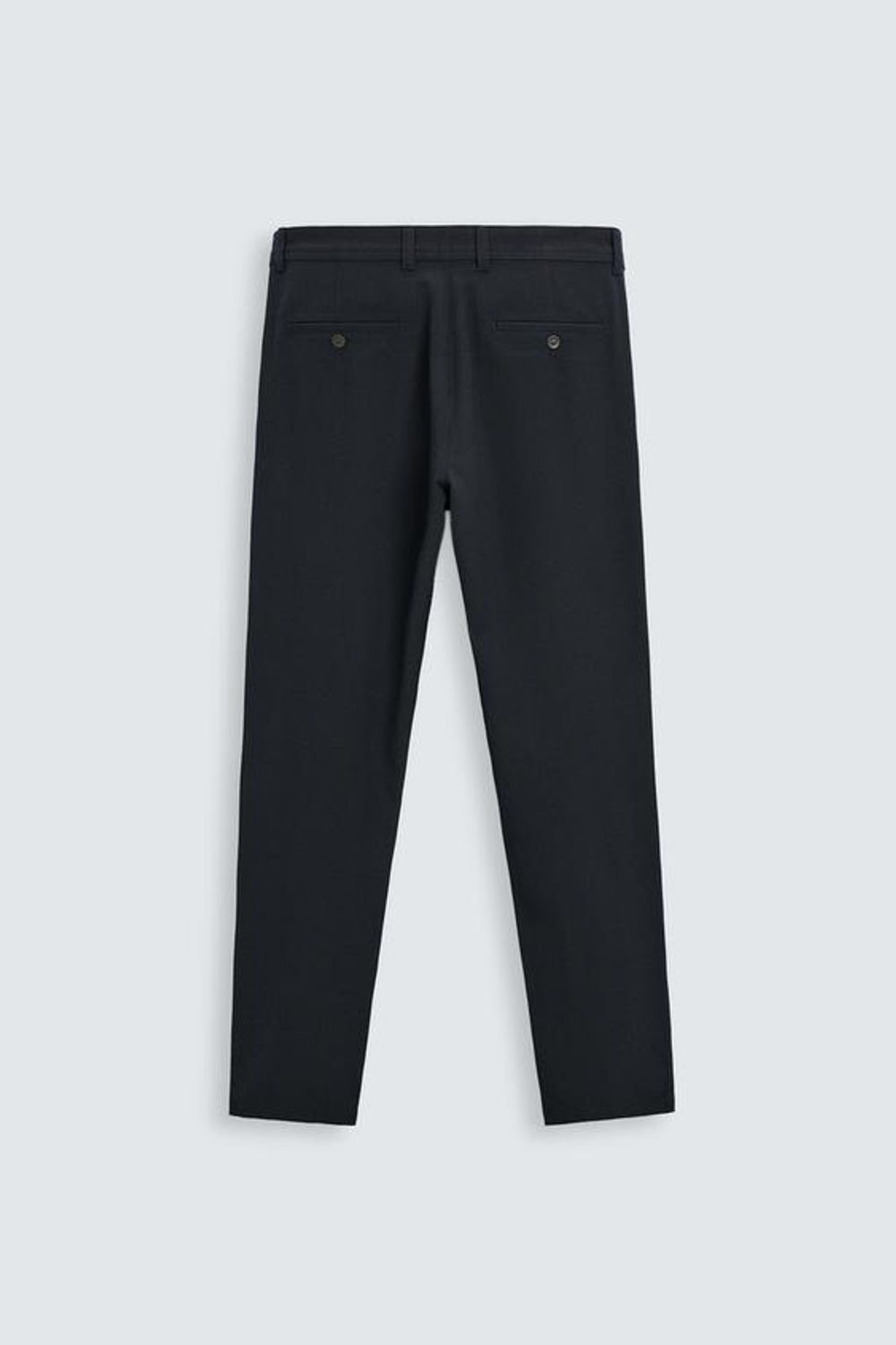 ZARA БРЮКИ ЧИНОС ИЗ КОМФОРТНОЙ РЕЛЬЕФНОЙ ТКАНИ, МОРСКОЙ ТЕМНО-СИНИЙ