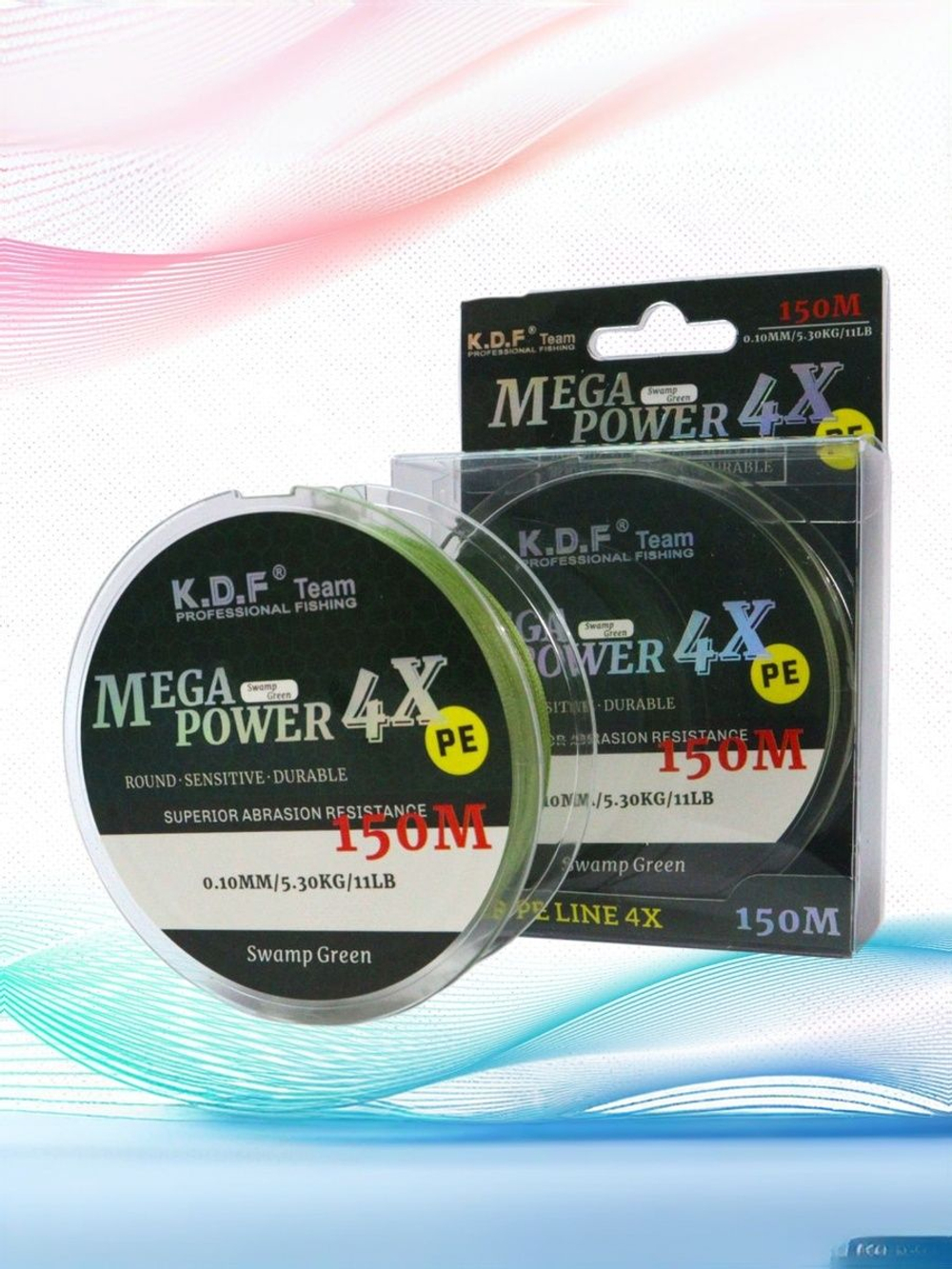 Плетеный шнур KDF MegaPower 4X 0,10 мм 150 м