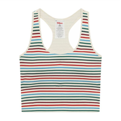 Женский топ теннисный Wilson Everyday Brami - sandrift stripe
