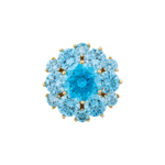 Брошь Fiore Luna Кристалл Zircon + магнит XR12099A3 BL/G