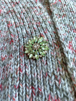 Пуговицы со стразами 38 мм