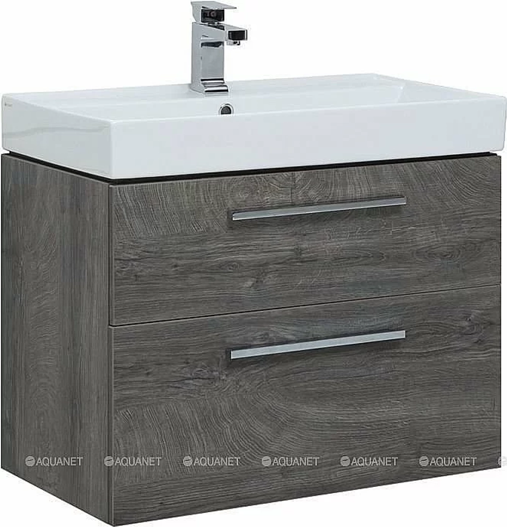 Тумба с раковиной Aquanet Nova 242260 75 дуб рошелье