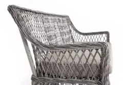 "Латте" диван двухместный из искусственного ротанга, цвет графит