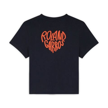 Женская теннисная футболка Roland Garros Heart Heritage - navy blue