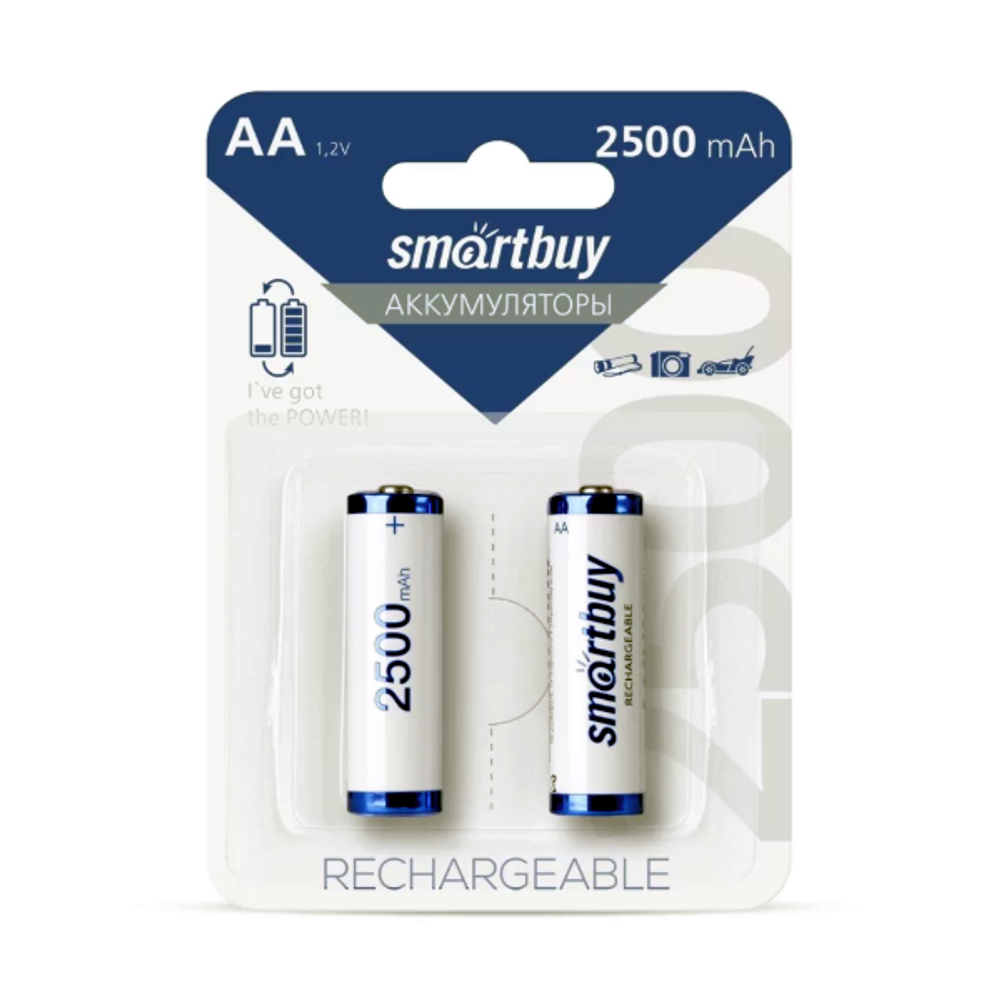 Аккумуляторы 2 шт. Smartbuy AA 2500МН-BL2