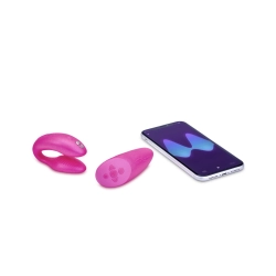 Сенсорный вибромассажер для пар We-Vibe Chorus, розовый