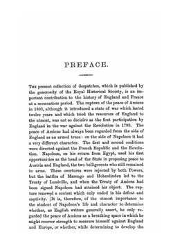 England and Napoleon in 1803. Being the despatches of lord Whitworth and others | Charles Whitworth Whitworth