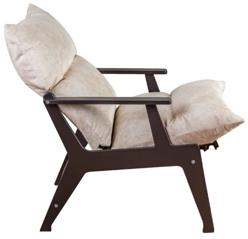 Кресло "Луна" Невада латте, Орех