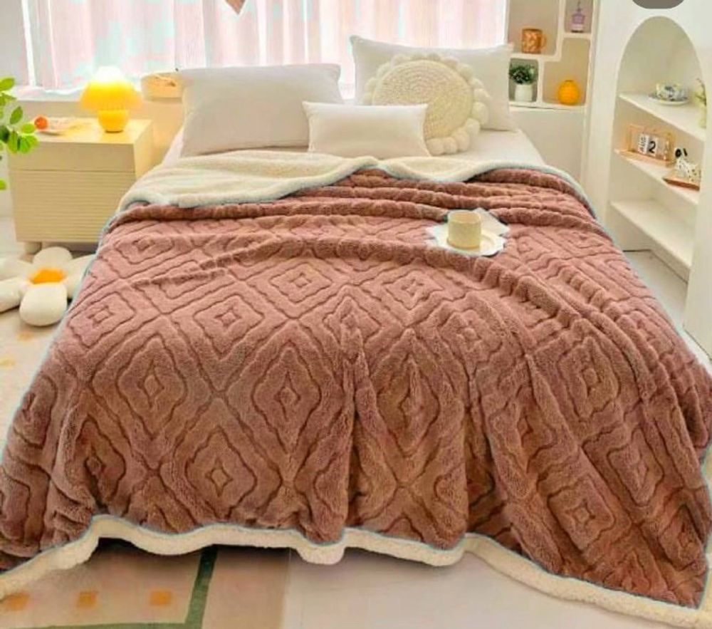 Плед РОМБ ВЯЗКА 1,5сп