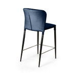 Стул полубарный Albert, бархат синий 29 /опора конус