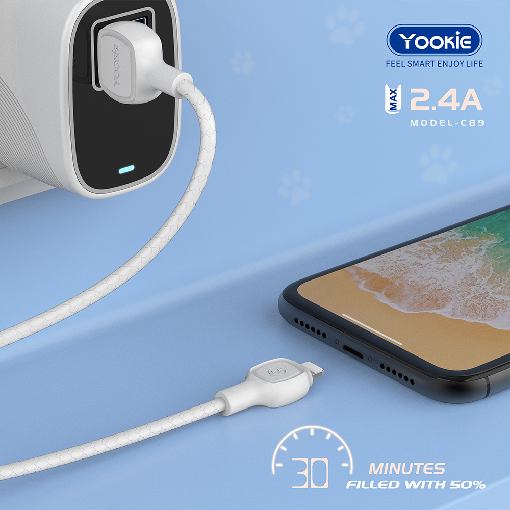 Кабель Yookie CB9 USB - Lightning