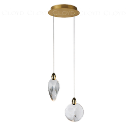 Подвесной светильник Cloyd GLOCK-C P2 / Ø20 см - золото (арт.11625)