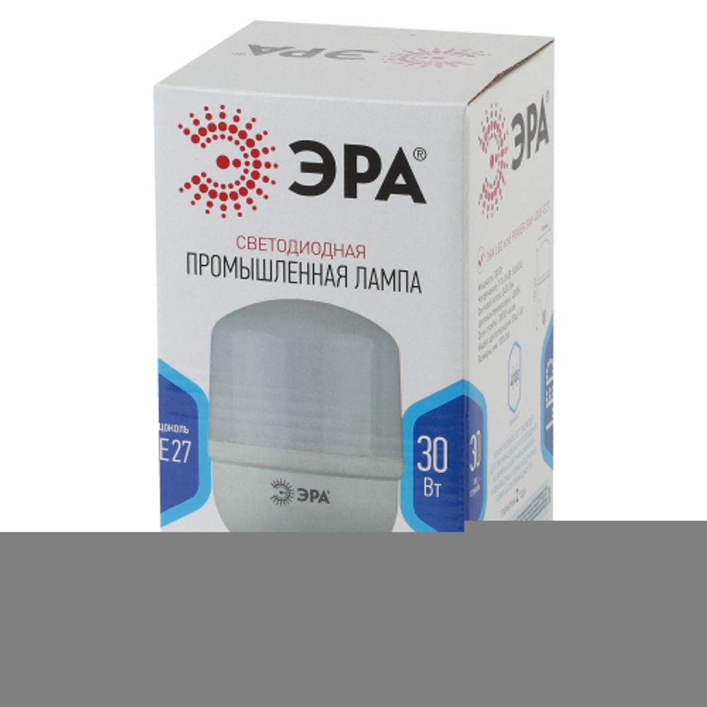 Лампа светодиодная ЭРА STD LED POWER T100-30W-4000-E27 E27 / Е27 30Вт кoлокол нейтральный белый свет