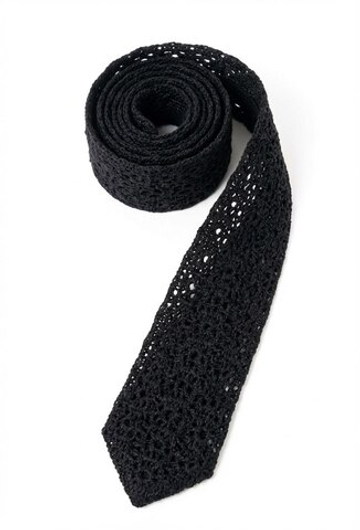 Галстук макраме, черный