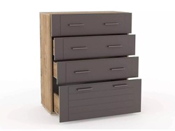 НМ 040.46 Комод Livorno /дуб бунратти / софт графит