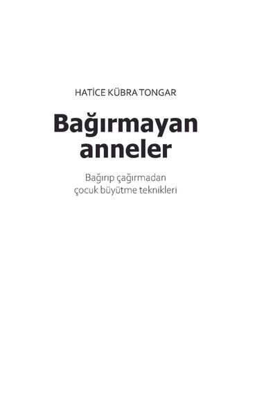Bağırmayan analar