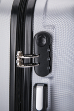 Средний чемодан L'Case Krabi, серебристый