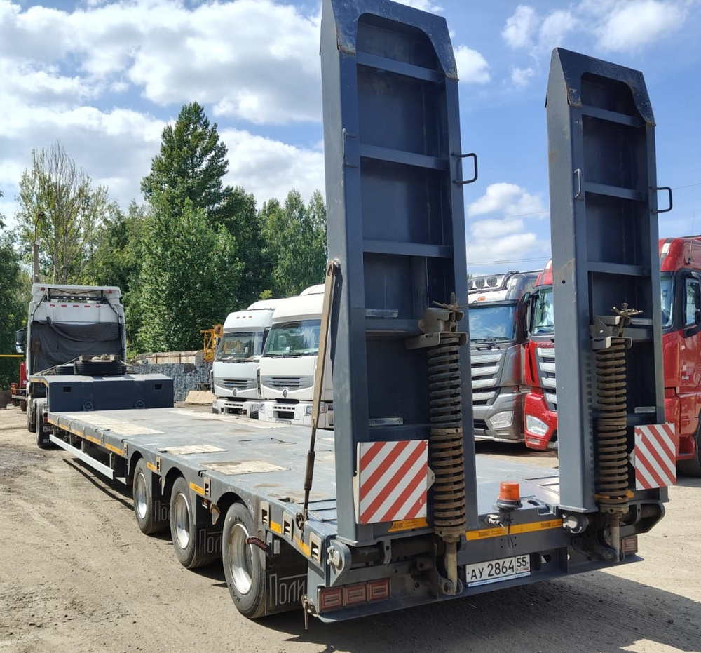 Политранс 94183* Полуприцеп тяжеловоз 3 оси 94183-010 (Не раздвижной)