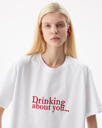 WHITE EMBROIDERED TSHIRT