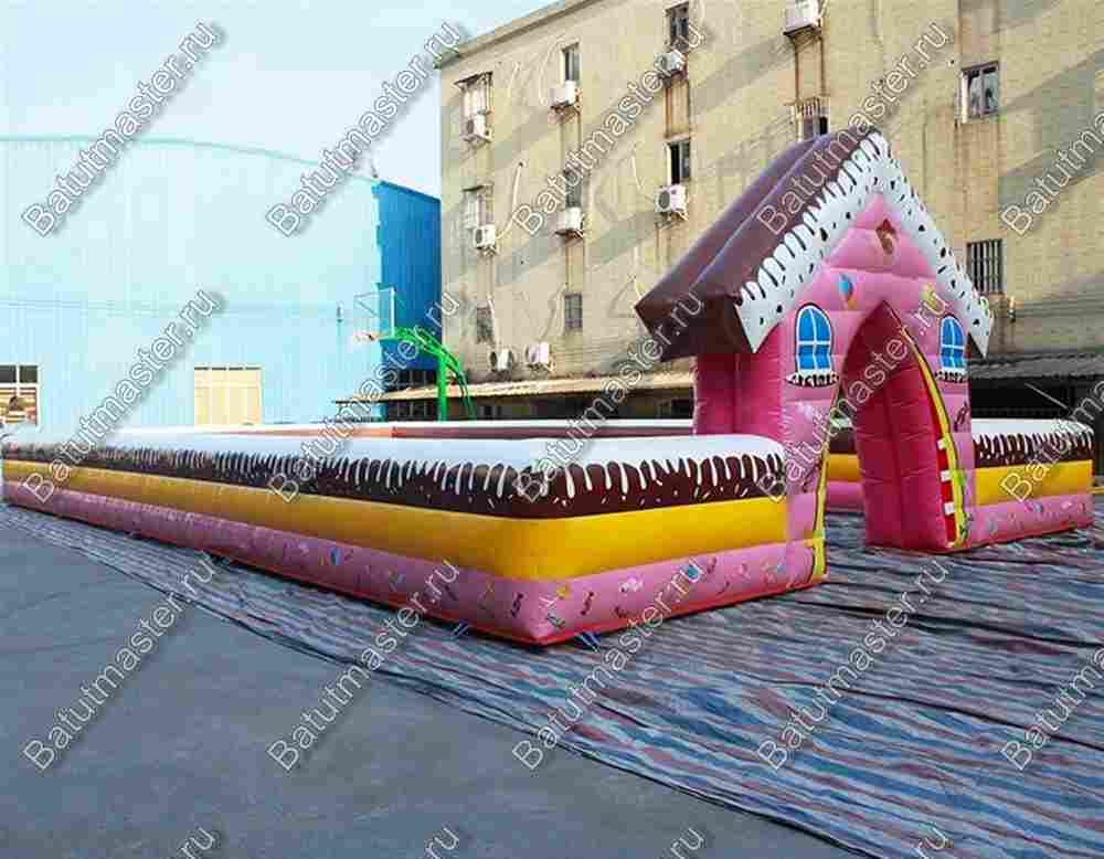 Надувная игровая комната "Сладкий дом" размер 7*7*2 м