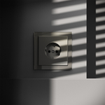 Розетка встраиваемая VOLTUM S70 с заземлением и защитными шторками, 16А, (шелк)