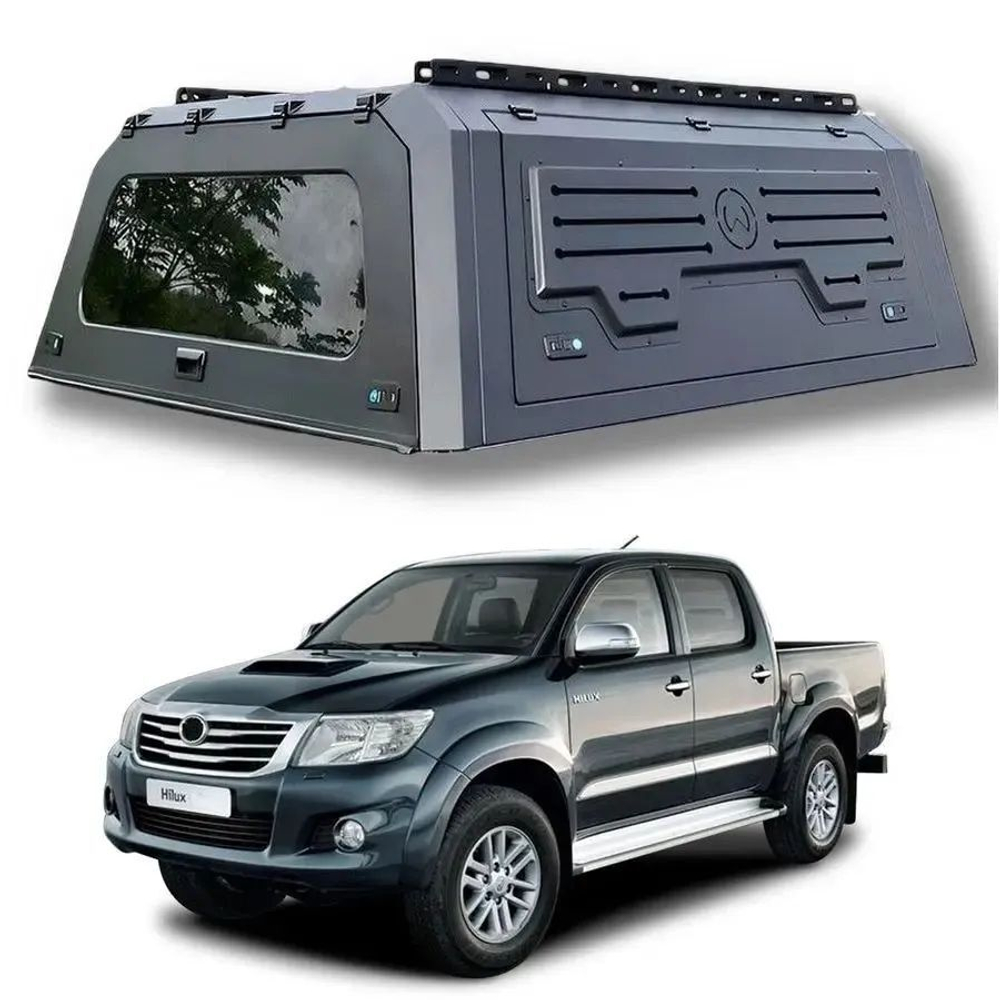 Стальной навес для пикапа с боковыми раздвижными окнами Renault Alaskan