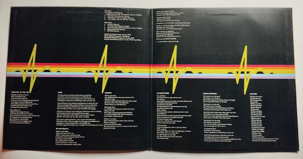 Винтажная виниловая пластинка LP Pink Floyd The Dark Side Of The Moon (Japan 1974) (No Obi)