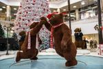 Уличная елка каркасная "Уральская белая" (белая пвх) 18 м