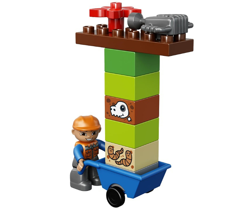 LEGO Duplo: Экскаватор-погрузчик 10811 — 10811 Backhoe Loader — Лего Дупло