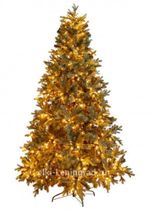 Елка с гирляндой «Грацио» (Литая+пвх) 210 см / 2,1 м