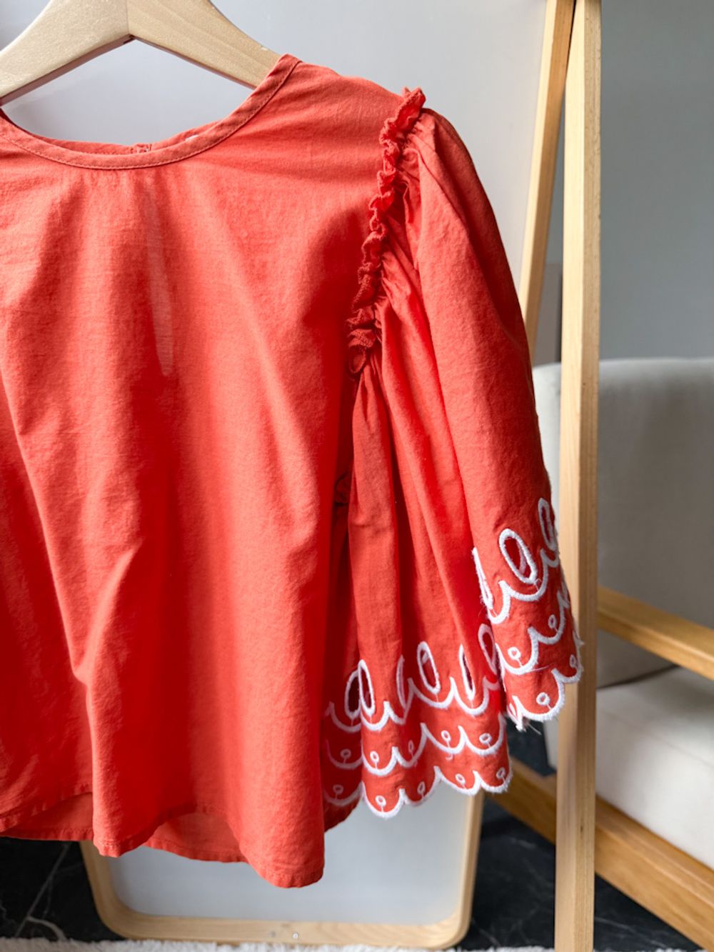 Хлопковая блузка Stella McCartney, 128