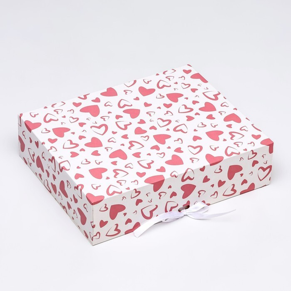 Коробка складная "От всего сердца" 31 х 24,5 х 8 см