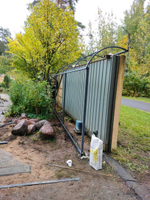 Навес под откатные ворота.