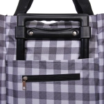 Тележка хозяйственная с сумкой (83*28*17см, колеса 5 см, грузоподъемность до 15 кг) клетка SYD-025