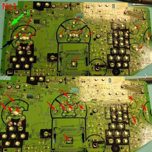 Светодиодная плата для панели Pajero Sport (индивидуальный заказ по цветам)