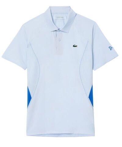 Мужское теннисное поло Lacoste Tennis x Novak Djokovic Ultra-Dry Polo - light blue
