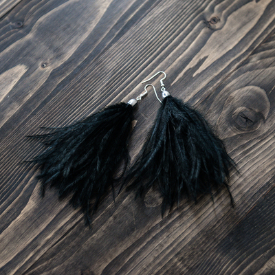 ASS 07-04-02 | Серьги для бальных танцев с перьями