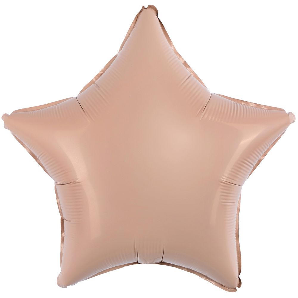 Шар (18''/46 см) Звезда, Винтажная роза, Матовый, 1 шт.