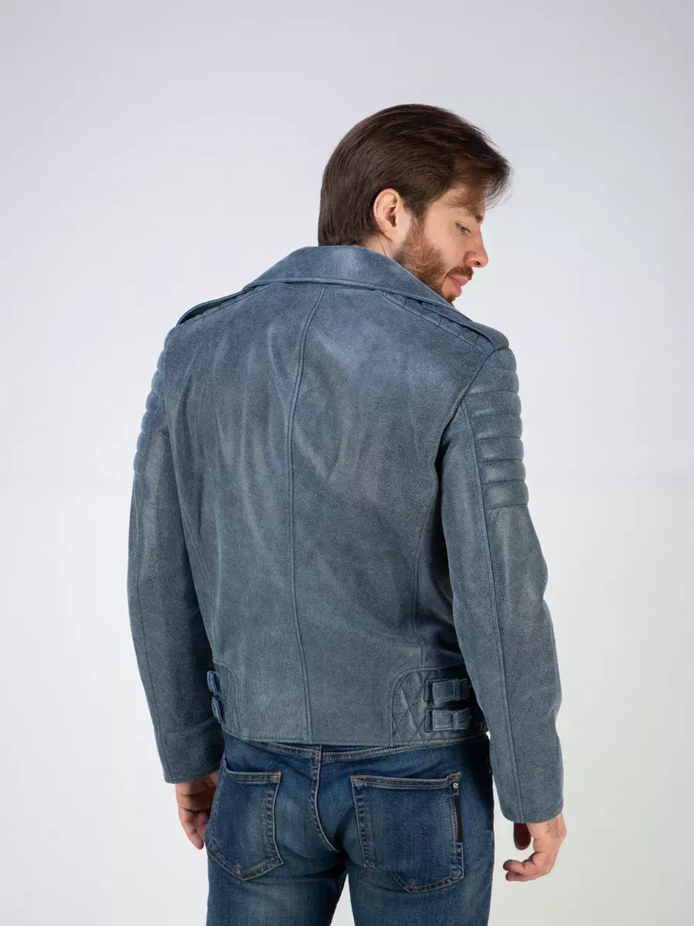 Кожаная куртка демисезонная косуха